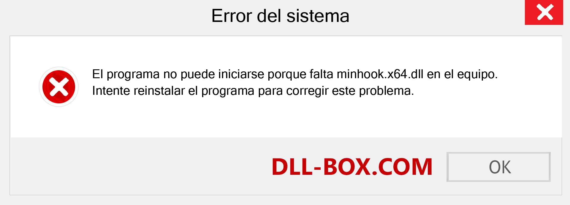 ¿Falta el archivo minhook.x64.dll ?. Descargar para Windows 7, 8, 10 - Corregir minhook.x64 dll Missing Error en Windows, fotos, imágenes