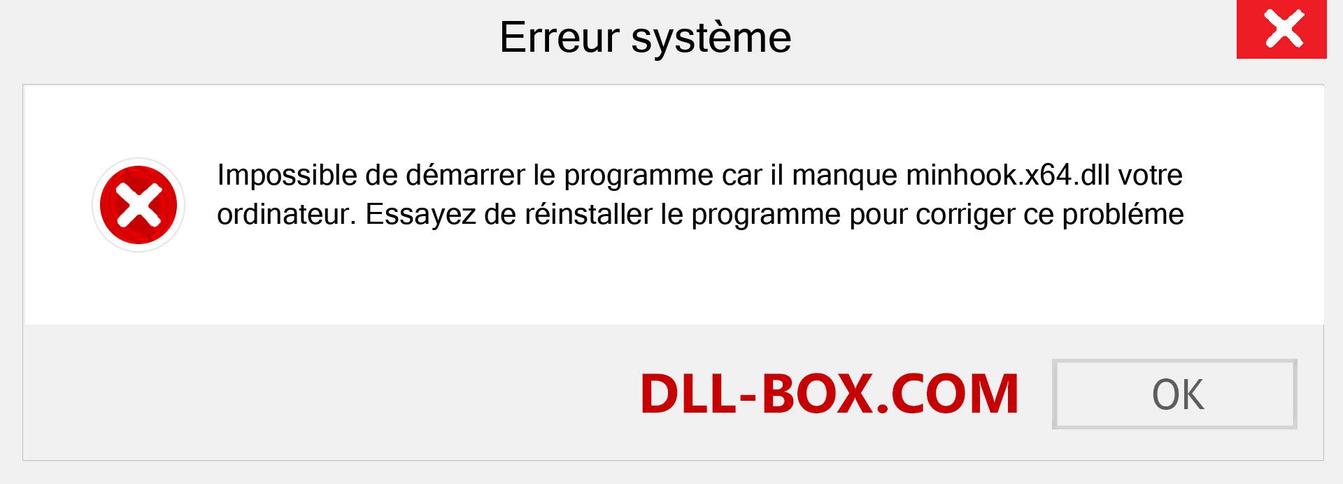 Le fichier minhook.x64.dll est manquant ?. Télécharger pour Windows 7, 8, 10 - Correction de l'erreur manquante minhook.x64 dll sur Windows, photos, images